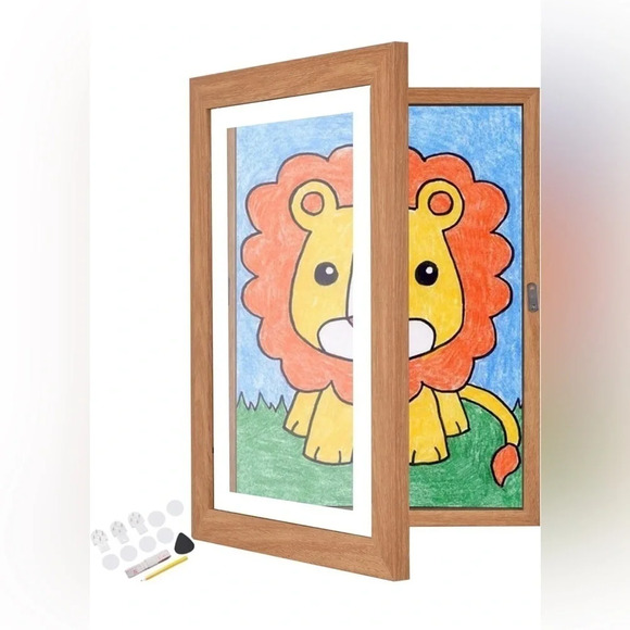 Veelot 1PK Kids Art Frame Front Opening Changeable Kids Artwork Fram - Picture 2 of 9